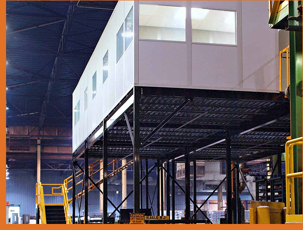 Staircase to elevated office